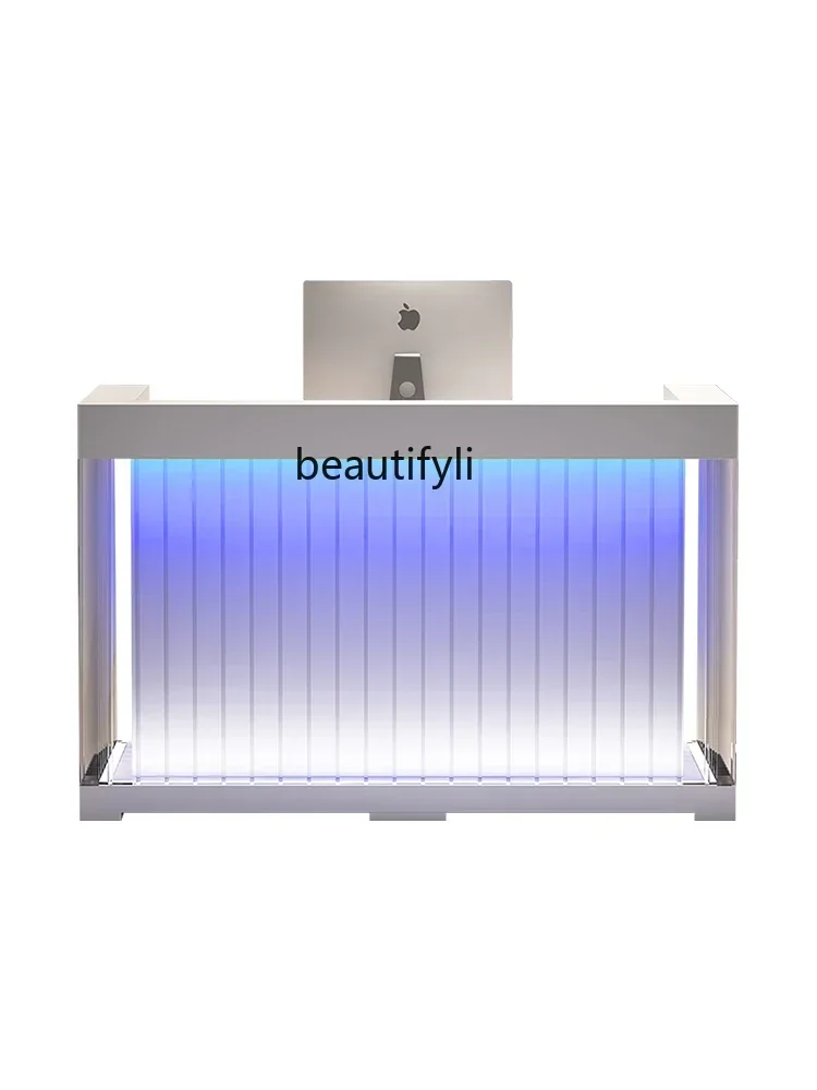 

Simple Modern Cashier Clothing Store Beauty Salon Bar Counter Shop Acrylic Reception Desk