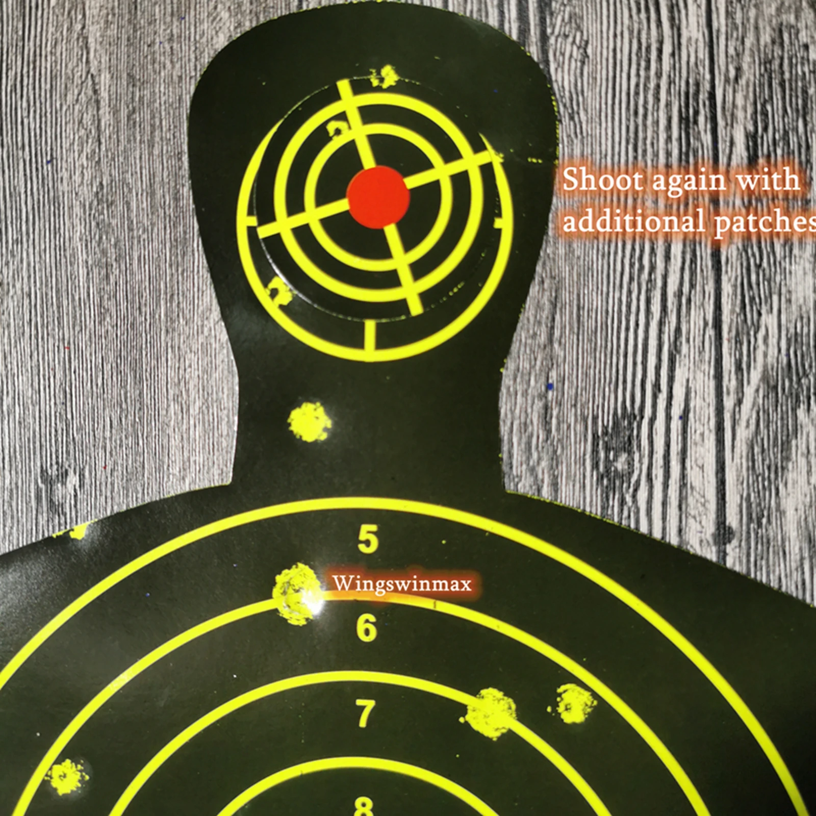 Wingswinmax AirGun-Rifle-Airsoft-BBGun-Air Rifle-Slingshot Adhesive Reactive Paper Targets 10sheets/pack 12.6*18.9inch/32*48cm