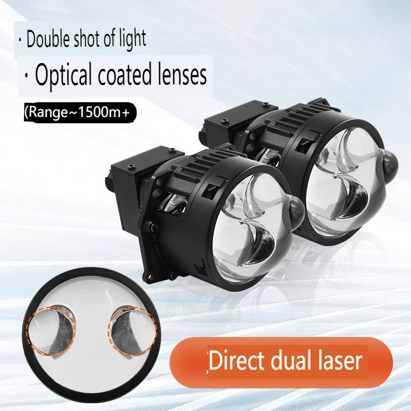 High Performance 3 Inch Bi LED Laser Projector Lens with Dual Beam for Car Headlight