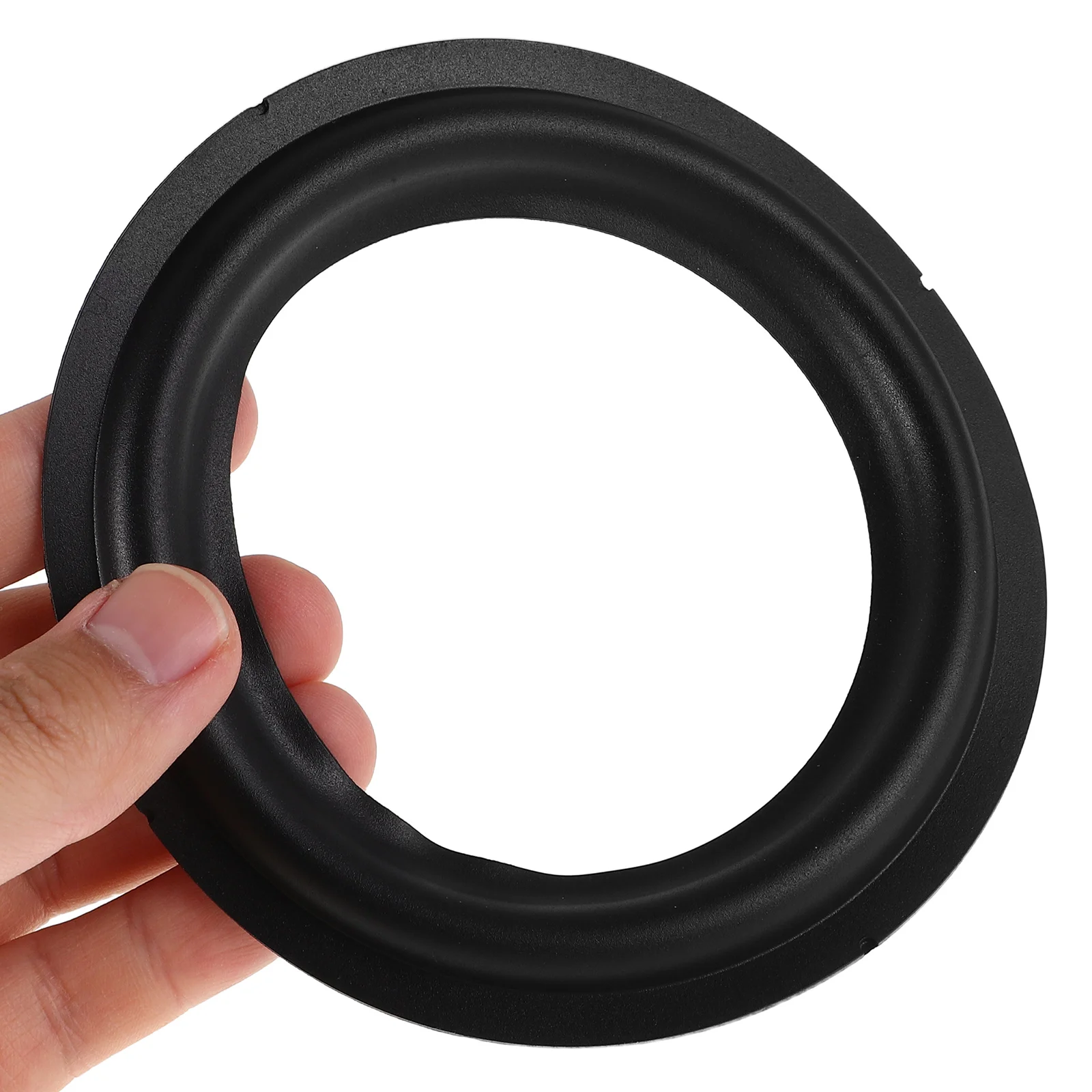 

5pcs Speaker Surround Rings 4.5 Inch Rubber Edge Replacement Durable Waterproof Audio Repair Parts For Home Outdoor Use