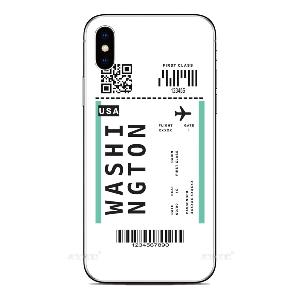 Flight Ticket Cover For Asus Zenfone 10 9 8 Flip 5Z 4 ROG Phone 2 3 5 6 7 Max Pro M2 M1 Plus Shot ZB631KL ZS620KL ZS590KS Case