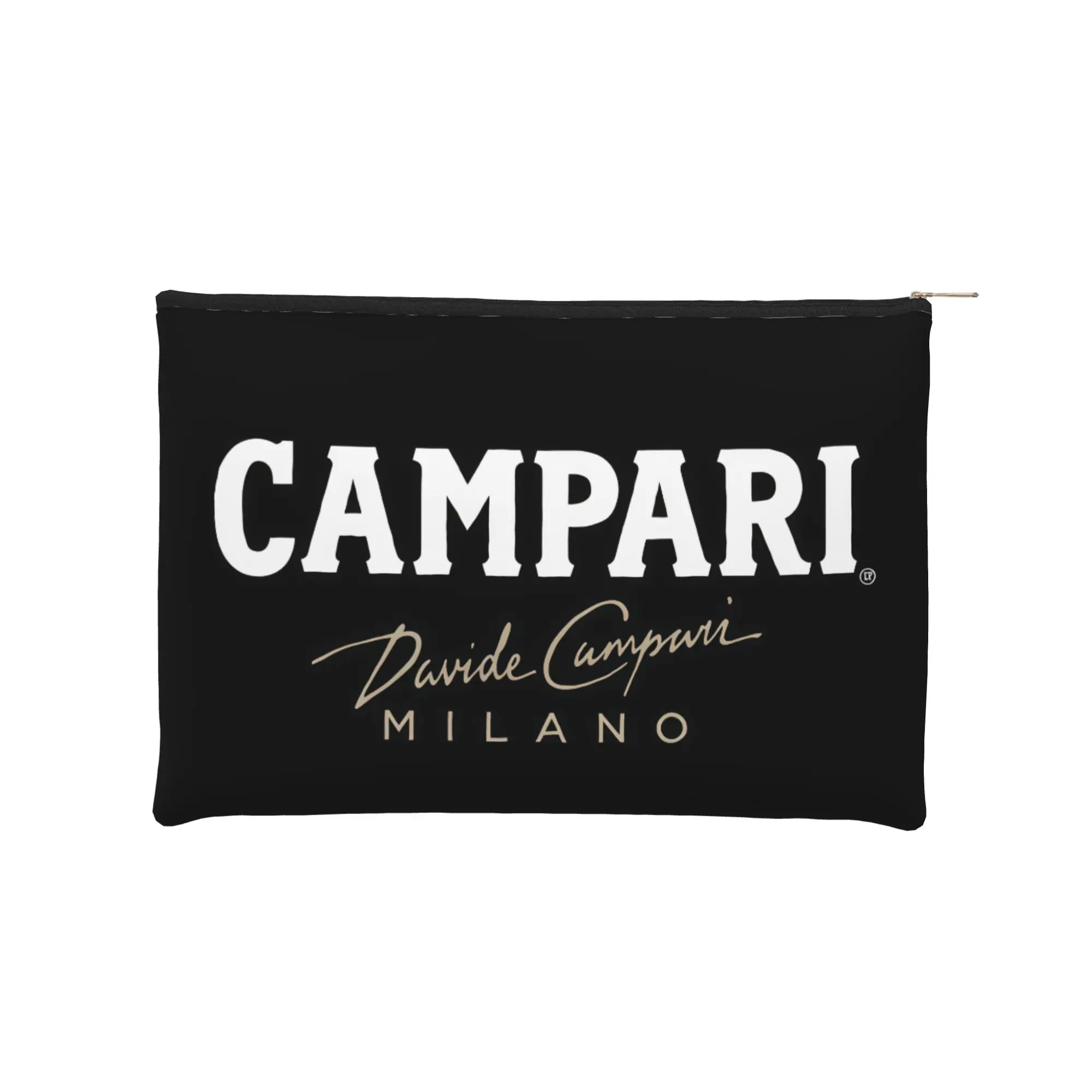 

Складная косметичка CCampari Davide Milano Signature Logo с логотипом, несессер CCampari на молнии, косметический мешочек