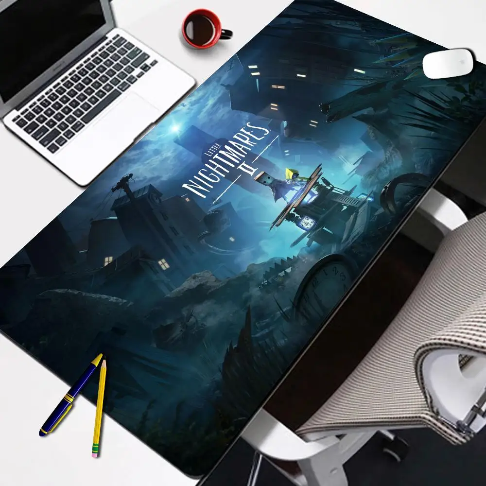 HYBXAXC Xxl Mouse Pad Gamer L-Little N-Nightmares Pc Cabinet Games Mat Mousepad Anime Computer Desks Office Accessories Keyboard