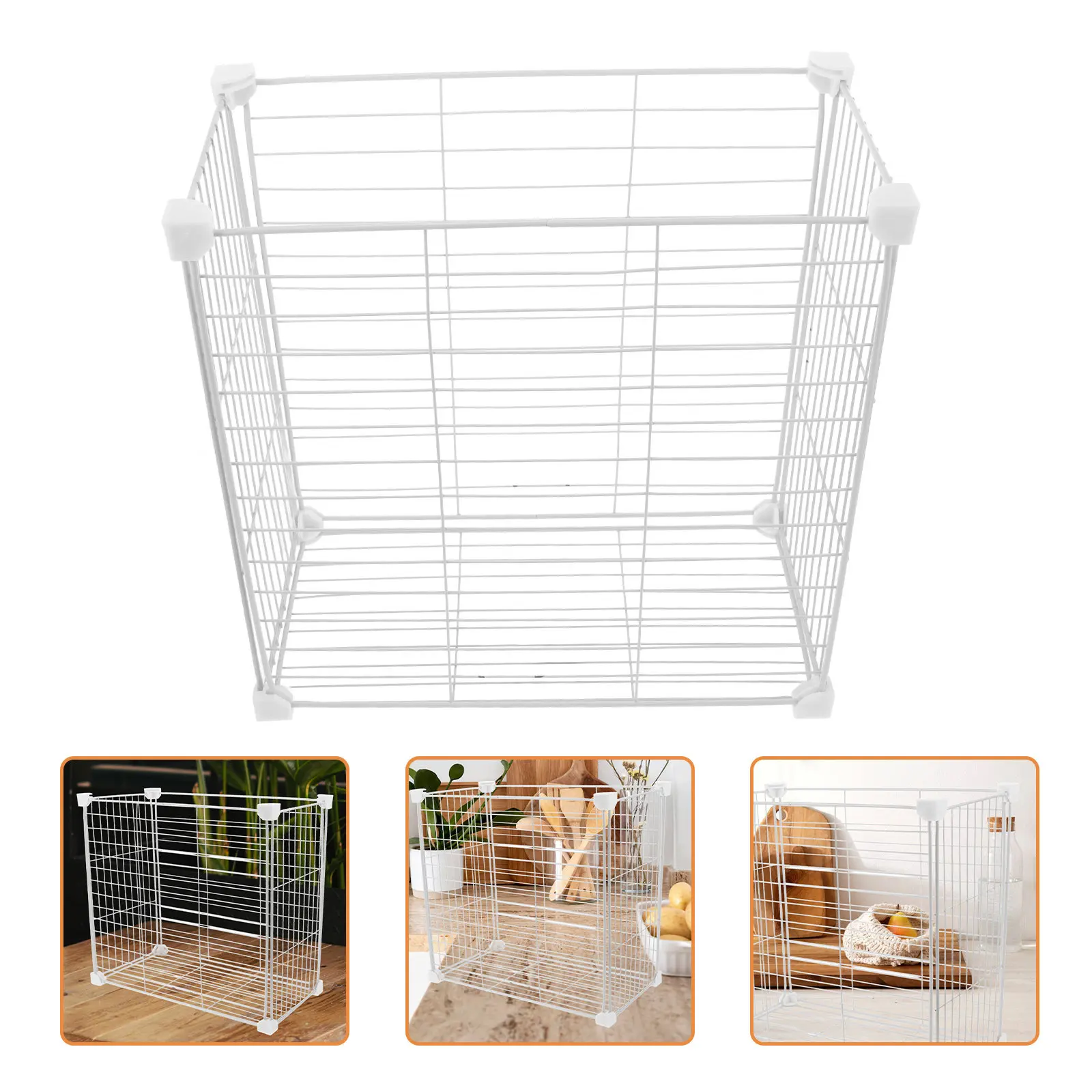 

Freezer Organizer Bin Wire Basket Chest Freezer Dividers Pantry Storage Baskets for Vegetables Fruits Snacks Foods