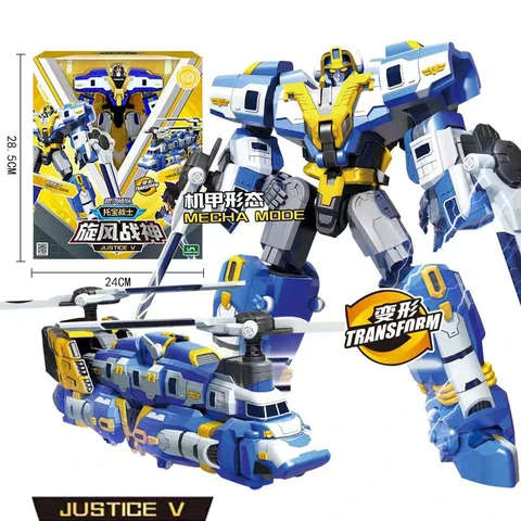 Tobot Galaxy Detectives Master Giant Justice V Combiner Robot Toy Car Transformation Model Action Figure Children Gift топ 10 трансформаторы комбайнер - №5