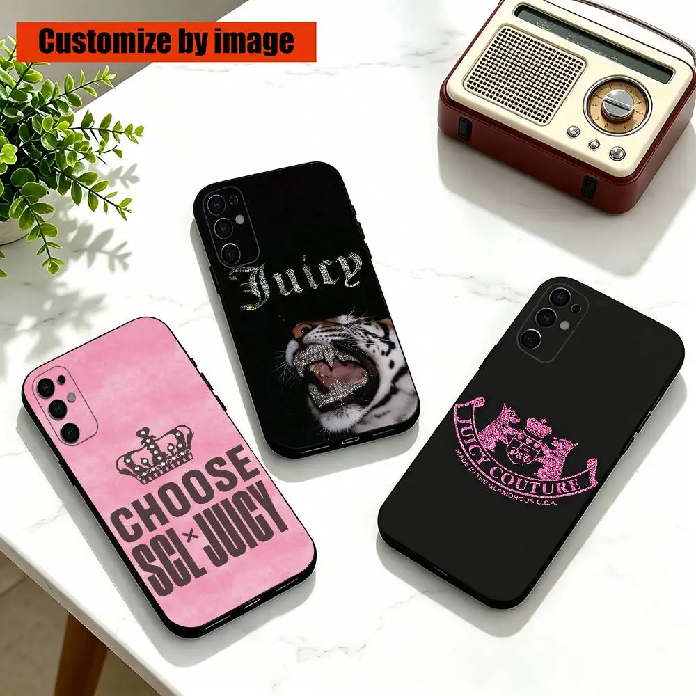 J-Juicy C-Coutures  Phone Case Black Silicone Soft For Samsung S25,S24,S21,S22,S23,S30,Ultra,S20,Plus,Fe,Lite