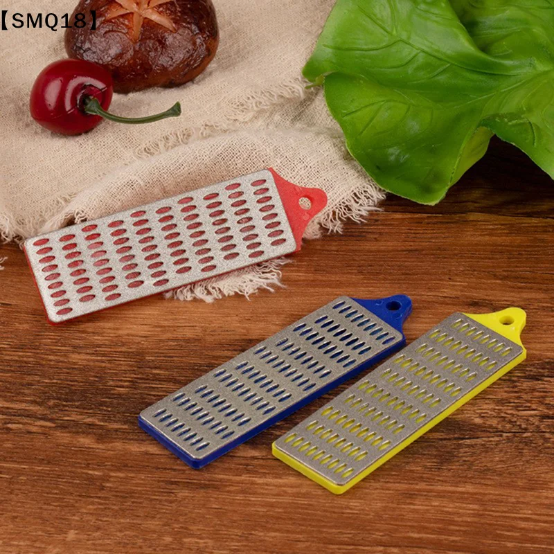 Ski emery whetstone 3 pieces diamond whetstone household kitchen knife sharpener set【SMQ】