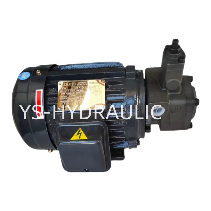 KEILETO oil pump motor set 0.75KW+VP-20 hydraulic station system accessories 1.5/2.2/3.75+VP-15-30-40 complete specifications