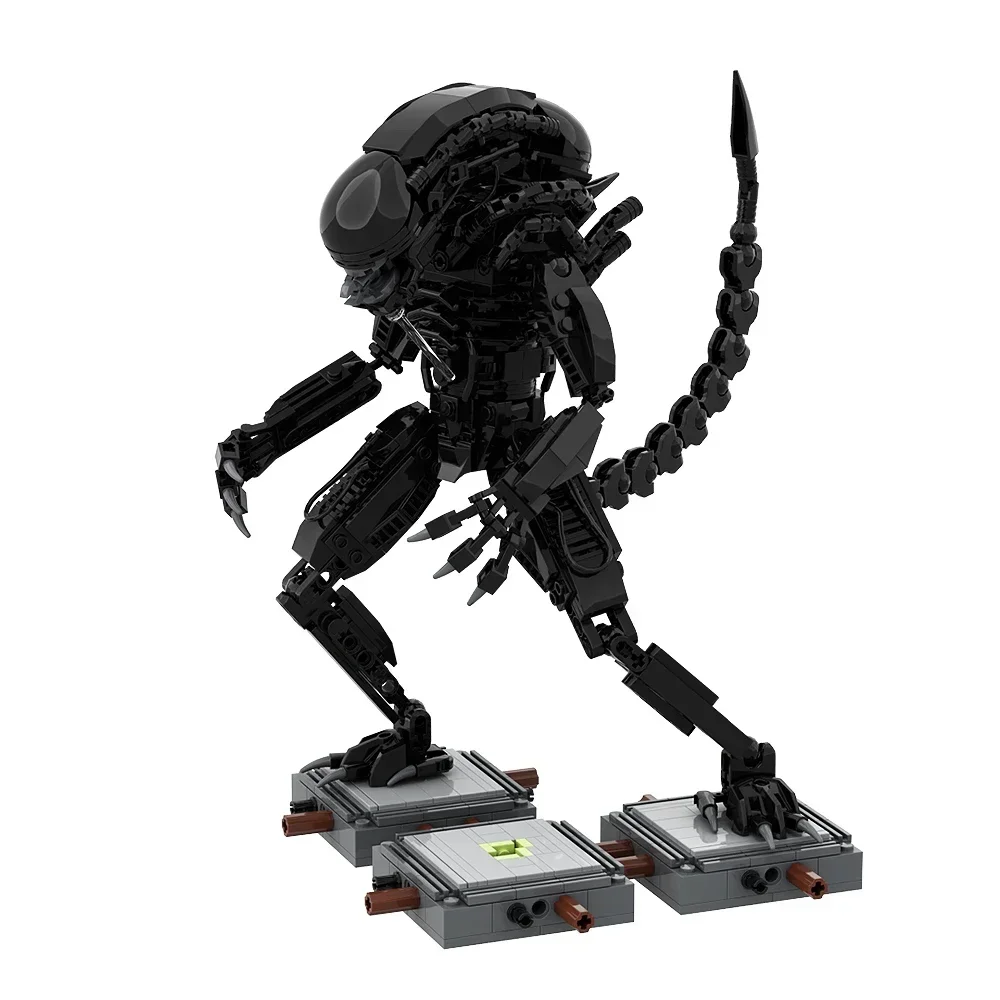 EKbricks MOC Alien Xenomorph Monster Movie Bricks DIY Robot Assemble  Model Building Block Educational Toys Set For Gifts