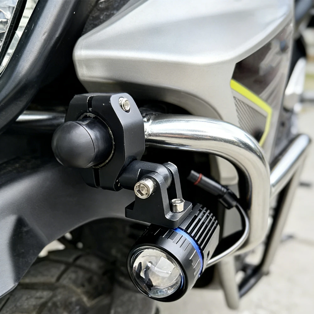 Motorcycle Bull Bar Mounting Bracket Light Mount Clamp Tube for LED Driving Light Spotlights Fits Truck ATV Motorcycle Crash Bar