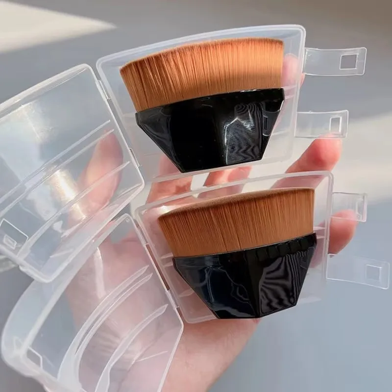 1-4 Uds. Brocha de maquillaje mágica, brochas para colorete facial en polvo de belleza, brocha profesional portátil para base, cosméticos grandes, maquillaje suave