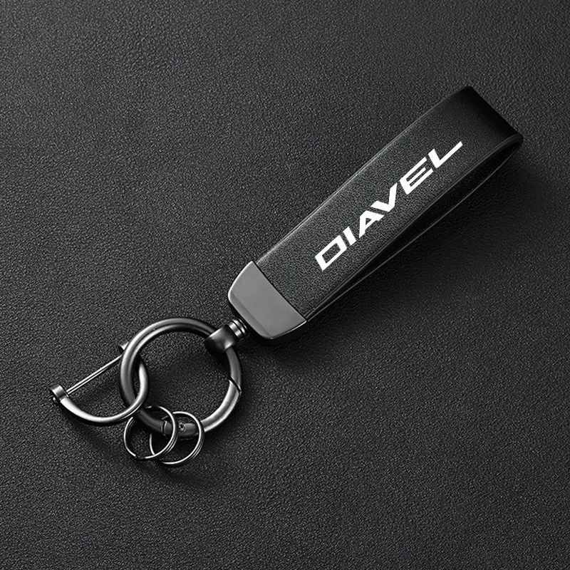 For DUCATI Diavel XDiavel 1260s DX 1260 2020-2025 Accessories Motorcycle Color Changing Leather Trendy Brand Keychain
