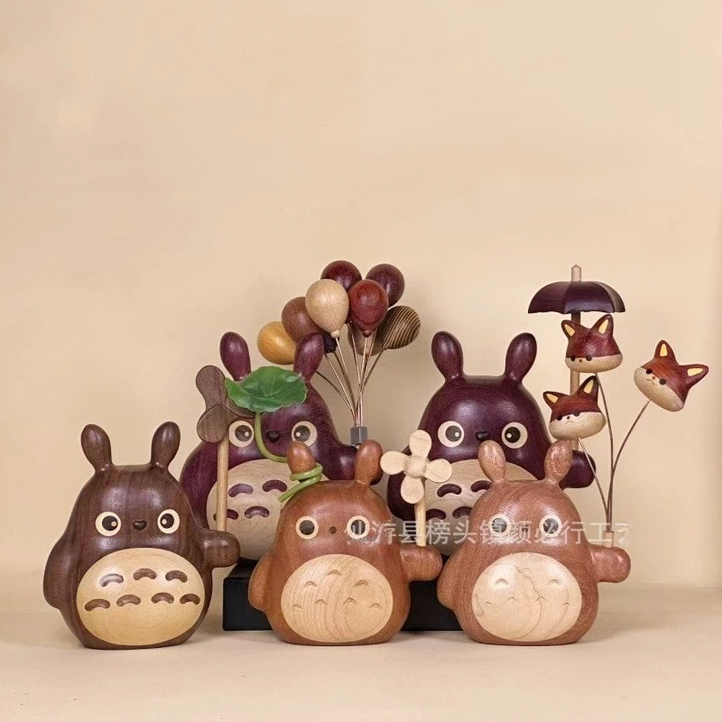 

Walnut My Neighbor Totoro Windmill Spirited Away Hayao Miyazaki Animation Living Room High-end Ornament Collection Gift