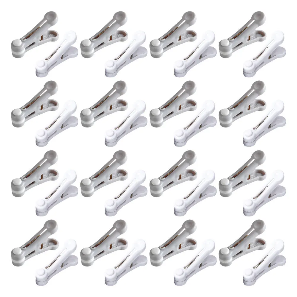 

48pcs Windproof Clothes Clips Set Heavy Duty Nonslip Laundry Drying Clamps For Socks Towels Quilts Balcony Outdoor Indoor Home