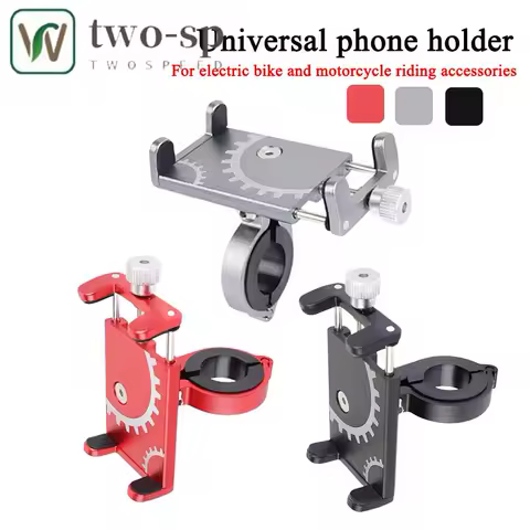 Bicycle Aluminum Alloy Mobile Phone Bracket Electric Car Motorcycle Navigation Shockproof Holder Bicycle Cycling Fitting