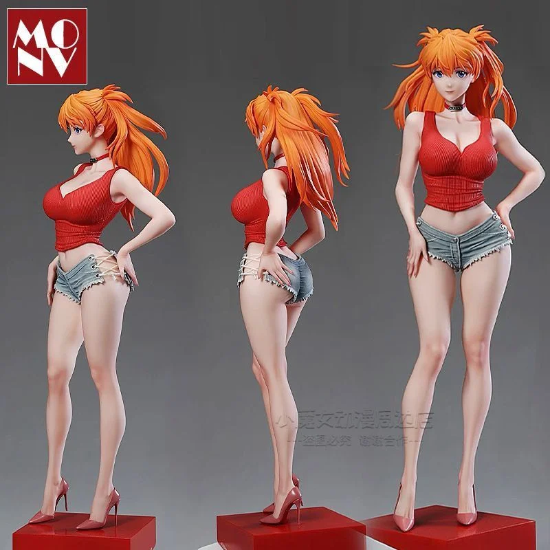 Anime trend gifts, GK model beautiful girl desktop ornaments, Asuka, Ayanori, pure desire figurines collectible