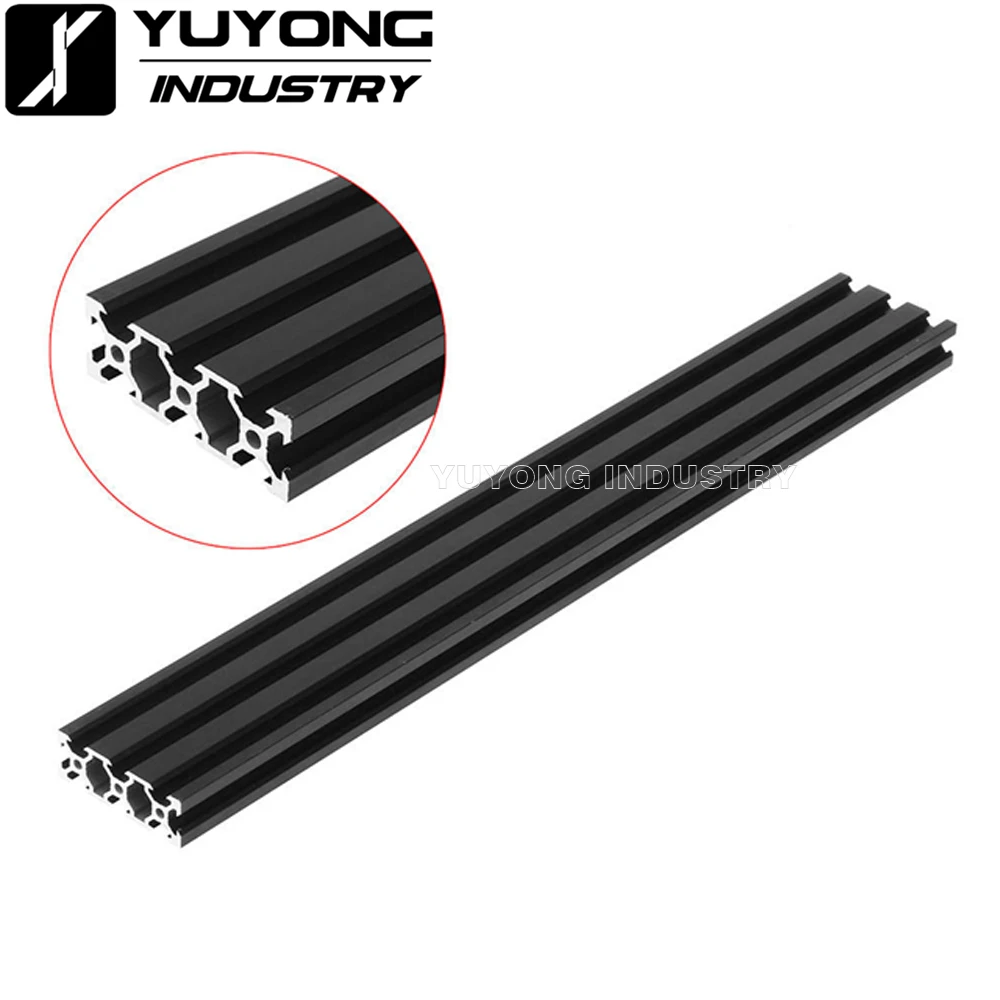 2060 Black Anodized Smooth without cratch v-slot rail aluminum profile on DIY 3D printer and engraving machine