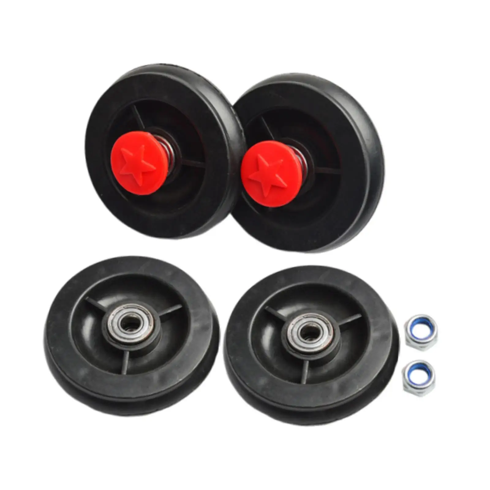 4Pcs Kids Twist Car Wheels, on Car Wheels Replacement Part ,Front and Rear Wheel Set,