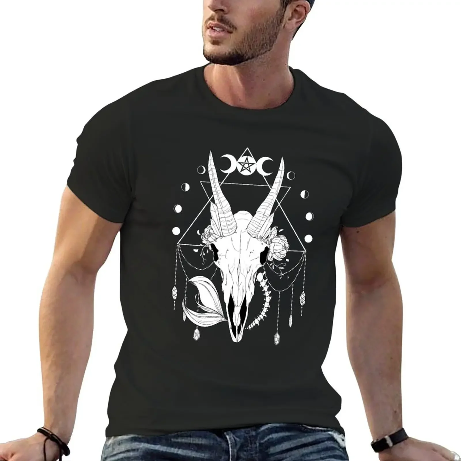 Capricorn T-Shirt plus size tops customizeds street wear graphic t shirts slim fit t shirts for men