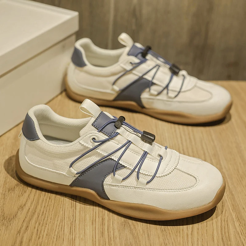 

2026 New Lightweight Breathable Leather Sneakers Mens Casual Shoes Suitable Walking Street Fashion Sports Flat Skate Shoes Man