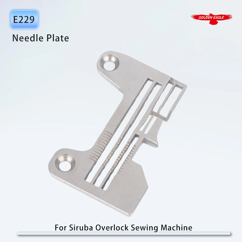 E229 Throat Plate Fit For Siruba 747K-514 988 (4 Thread) Industrial Overlock Sewing Machine Parts Needle Plate 2x4mm