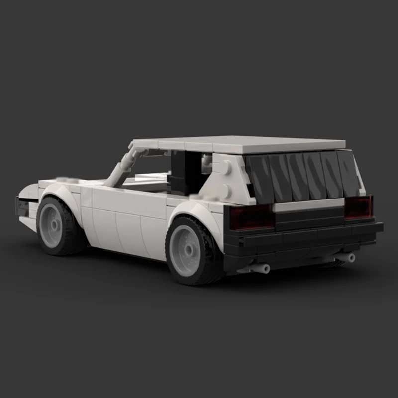 ชุดตัวต่อรถแข่งสปีด์รุ่น MOC รถสปอร์ตสีขาว GT เทคโนโลยีโมดูลาร์ ของขวัญวันหยุดสำหรับเด็ก ชุดประกอบของเล่น