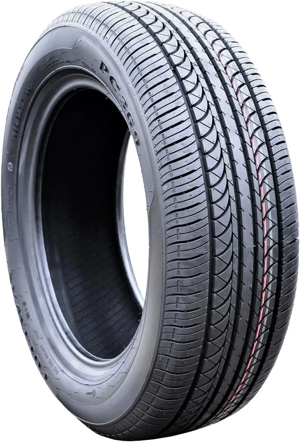 Set of 4 PC369 All-Season Passenger Car Performance Radial Tires-215/55R18 215/55-18 95V Load Range SL 4-Ply BSW Black Side Wall