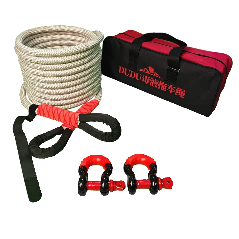 Off-road special elastic trailer rescue truck traction escape rope