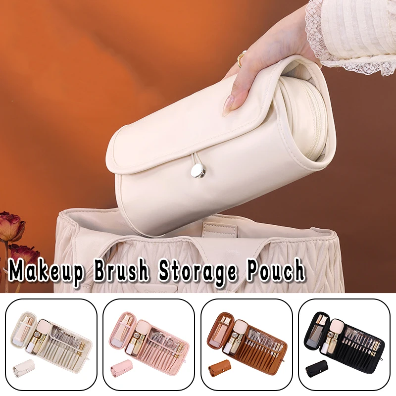 

Женская кисть для макияжа, органайзер для туалетных принадлежностей, водонепроницаемая дорожная сумка для хранения макияжа, женская портативная косметичка большой емкости