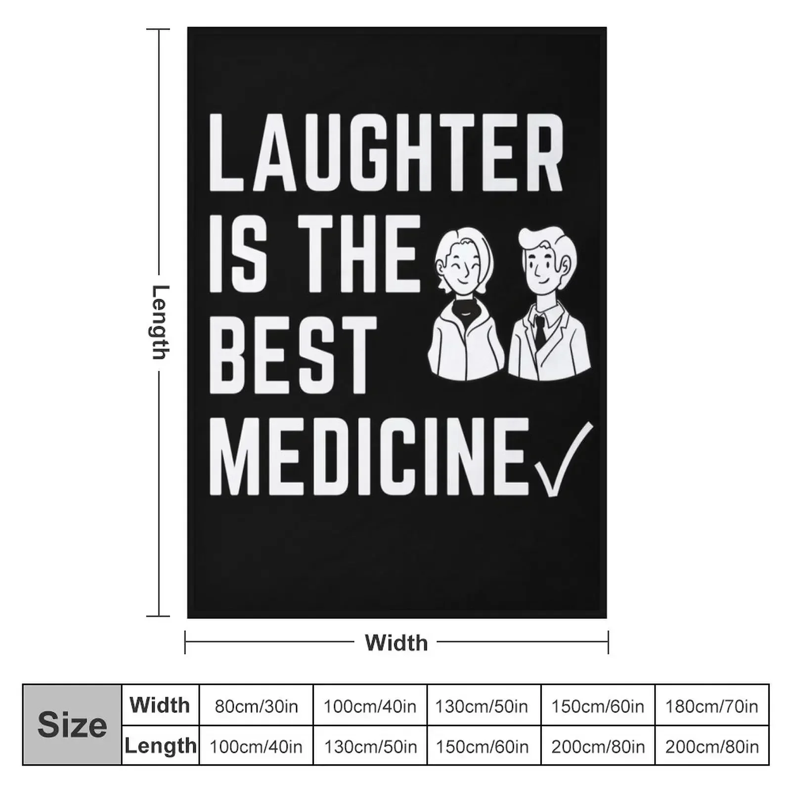 New LAUGHTER IS THE BEST MEDICINE Throw Blanket Stuffeds Bed Fashionable Flannels Sofa sofa bed for babies Blankets
