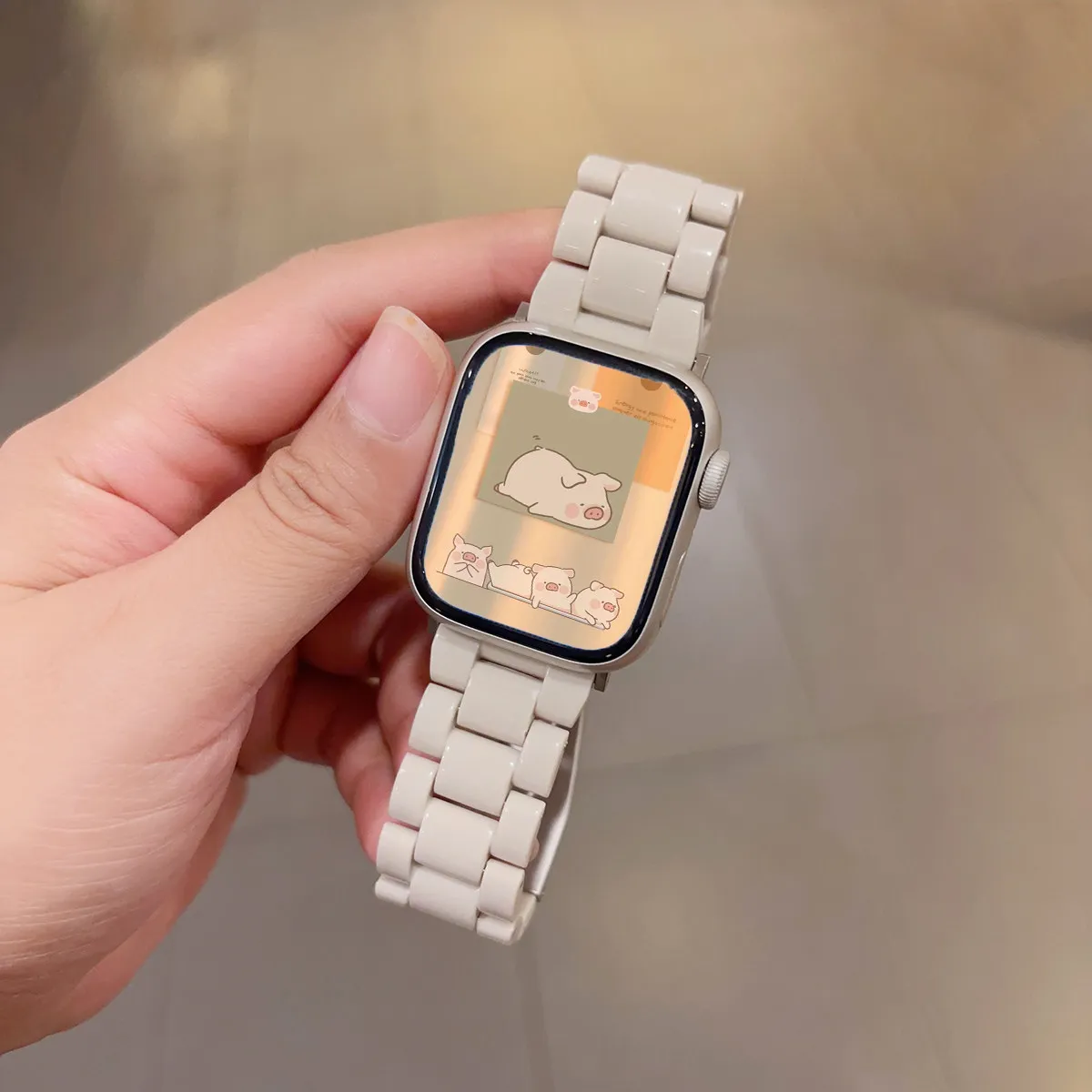 Transparentes Armband für Apple Watch 44mm 45 46 49 38 40 41 42mm Buntes Armband für iWatch Series 12 11 10 9 8 7 6 5 4 SE – Detail 20