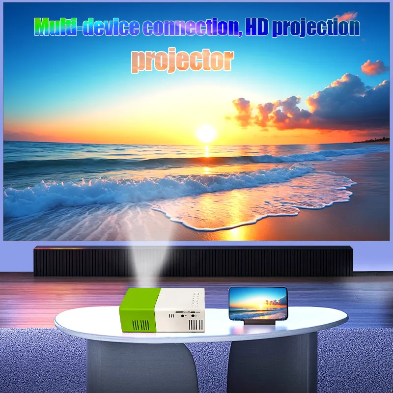 TAIDU Halloween Mini LED Projector 320x240P HDMI USB Audio Home Media Player Beamer Christmas Gift Outdoor HD Portable Projector