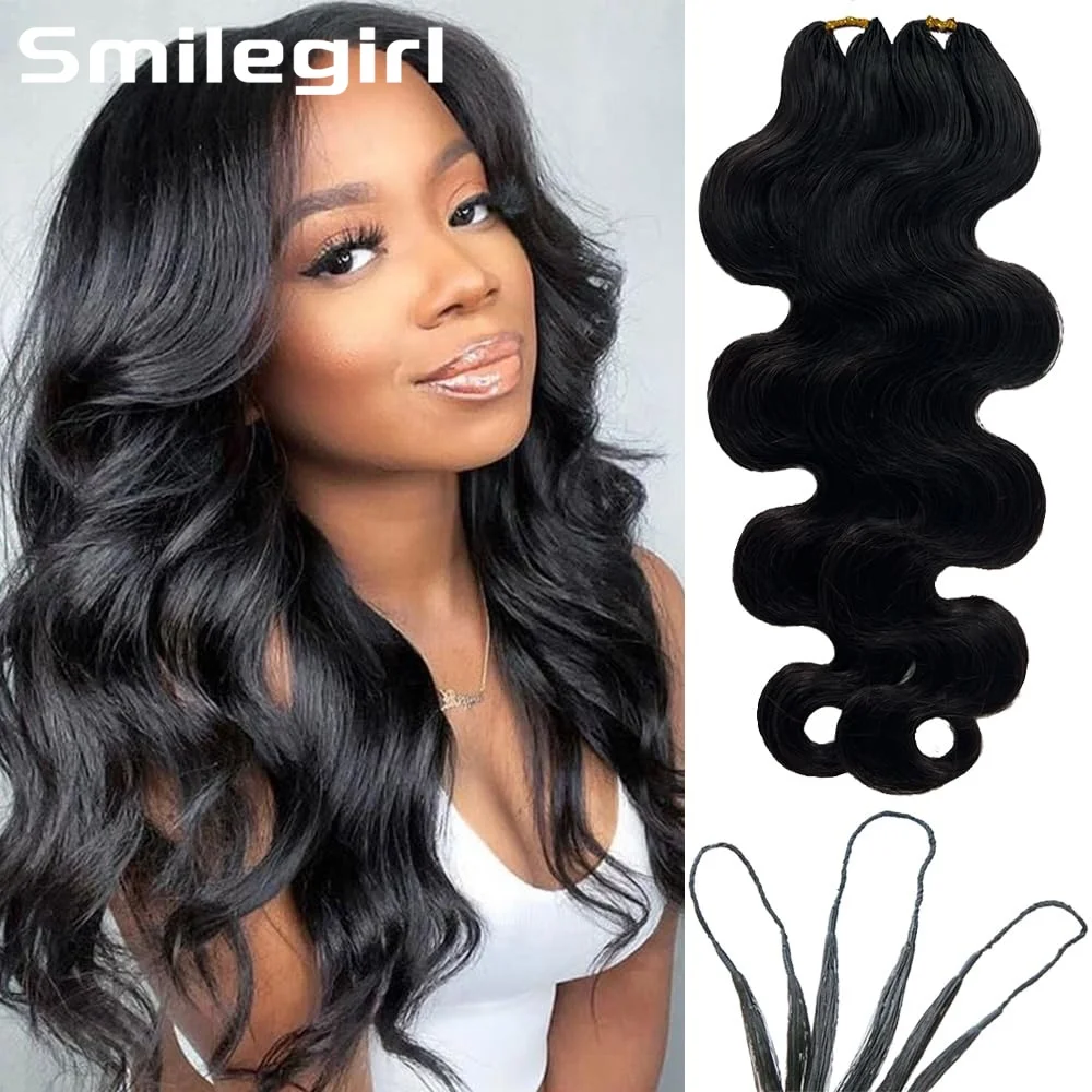 

24-дюймовые накладные волосы Body Wave из натуральных человеческих волос, легкие, как перья, для чернокожих женщин, 120 г, 100 прядей