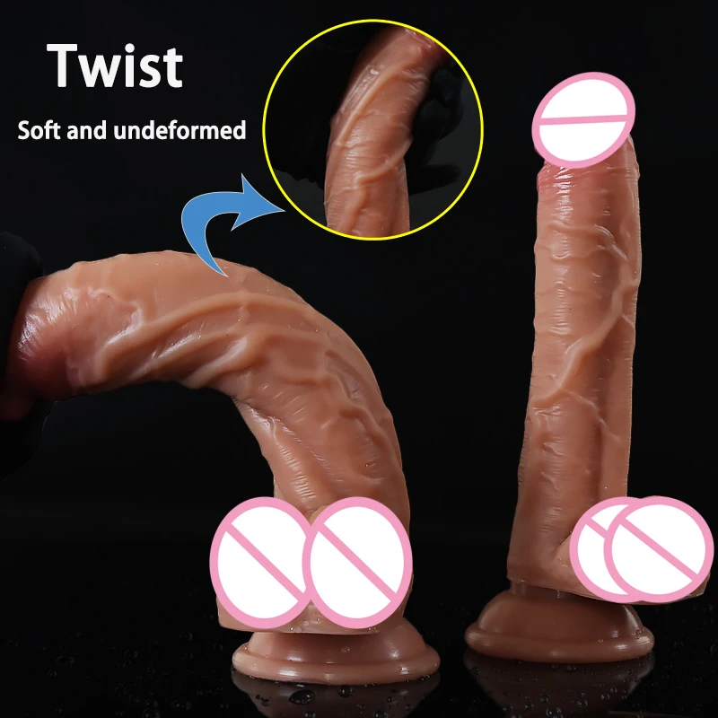 واقعية سيليكون كبير القضيب سوبر ضخمة دسار لعبة الجنس للنساء دسار مع حشفة سميكة ريال دونغ قوية شفط كأس قاسية الديك #4