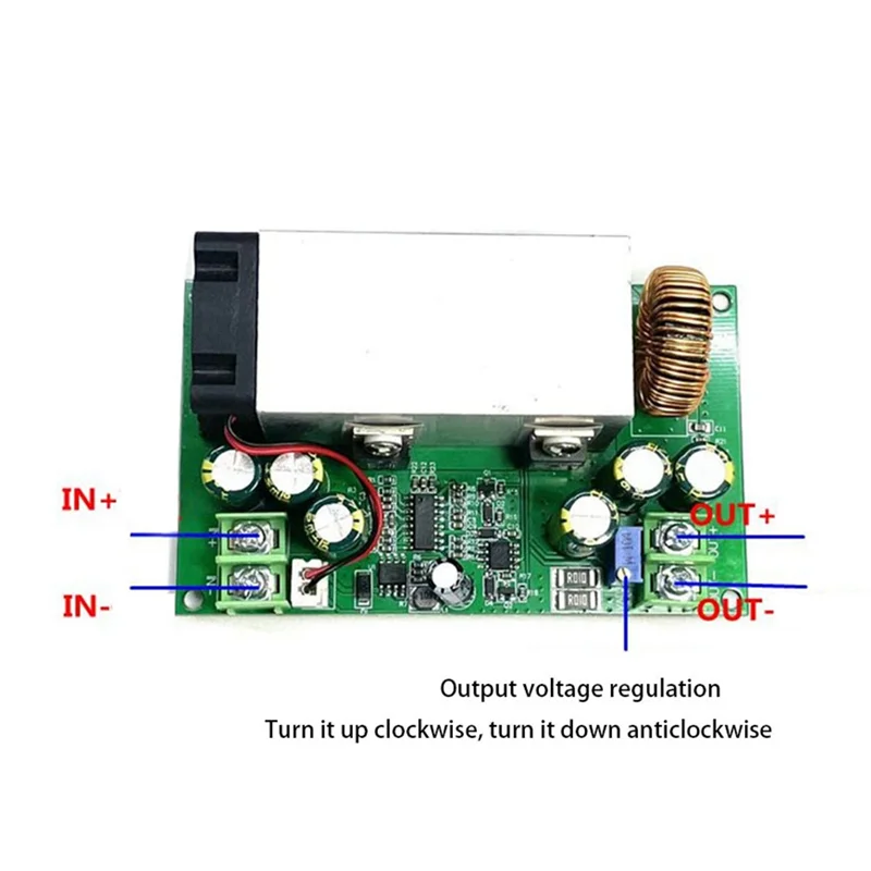 

HGFLE-DC-DC понижающий модуль 12 В-75 В до 5 В 19 В 21 В 24 В 48 В 600 Вт Мощный понижающий модуль 25 А
