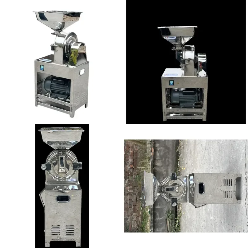 Electric Grain Processor Corn Rice Wheat Grinder with Grooved Disc Mill for Home Use