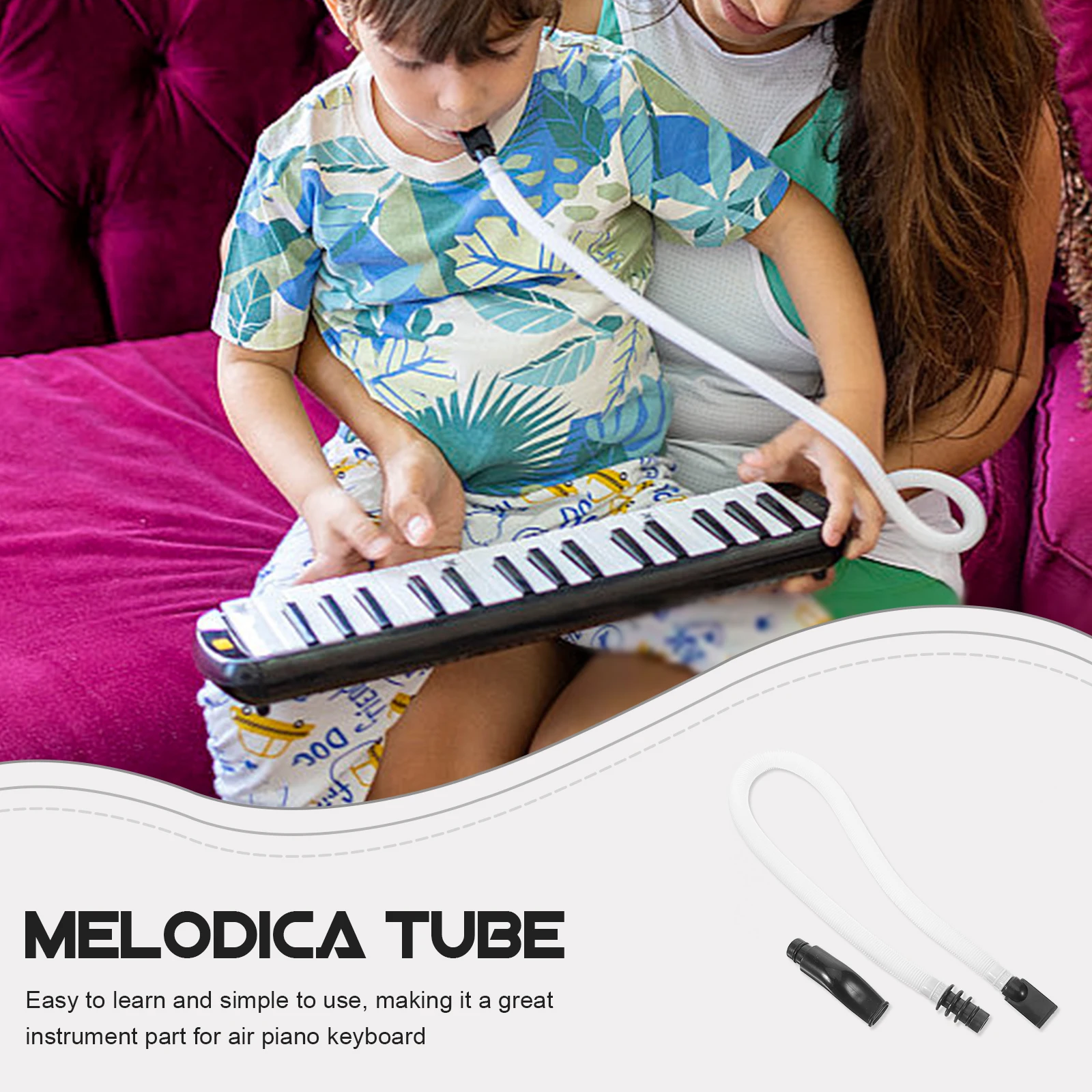 

Melodica Tube Mouthpiece 32 36 37 41 Keys Student Adult Instrument Parts Air Piano Keyboard Replacement