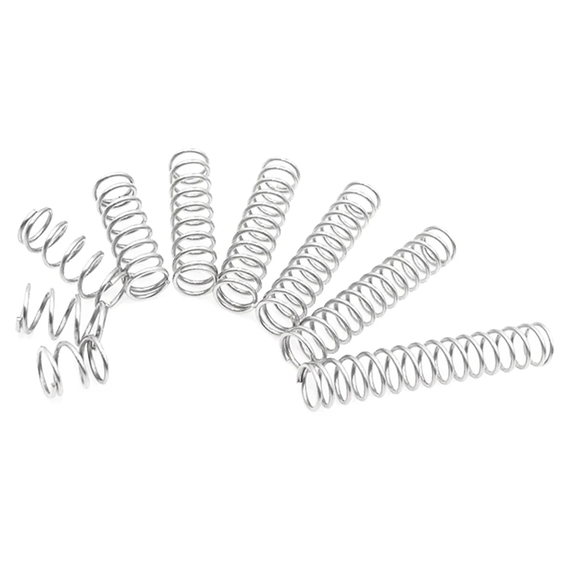 10-20pcs/Lot 0.7mm Stainless Steel Micro Small Compression Spring OD 4-12mm Length 5mm to 100mm