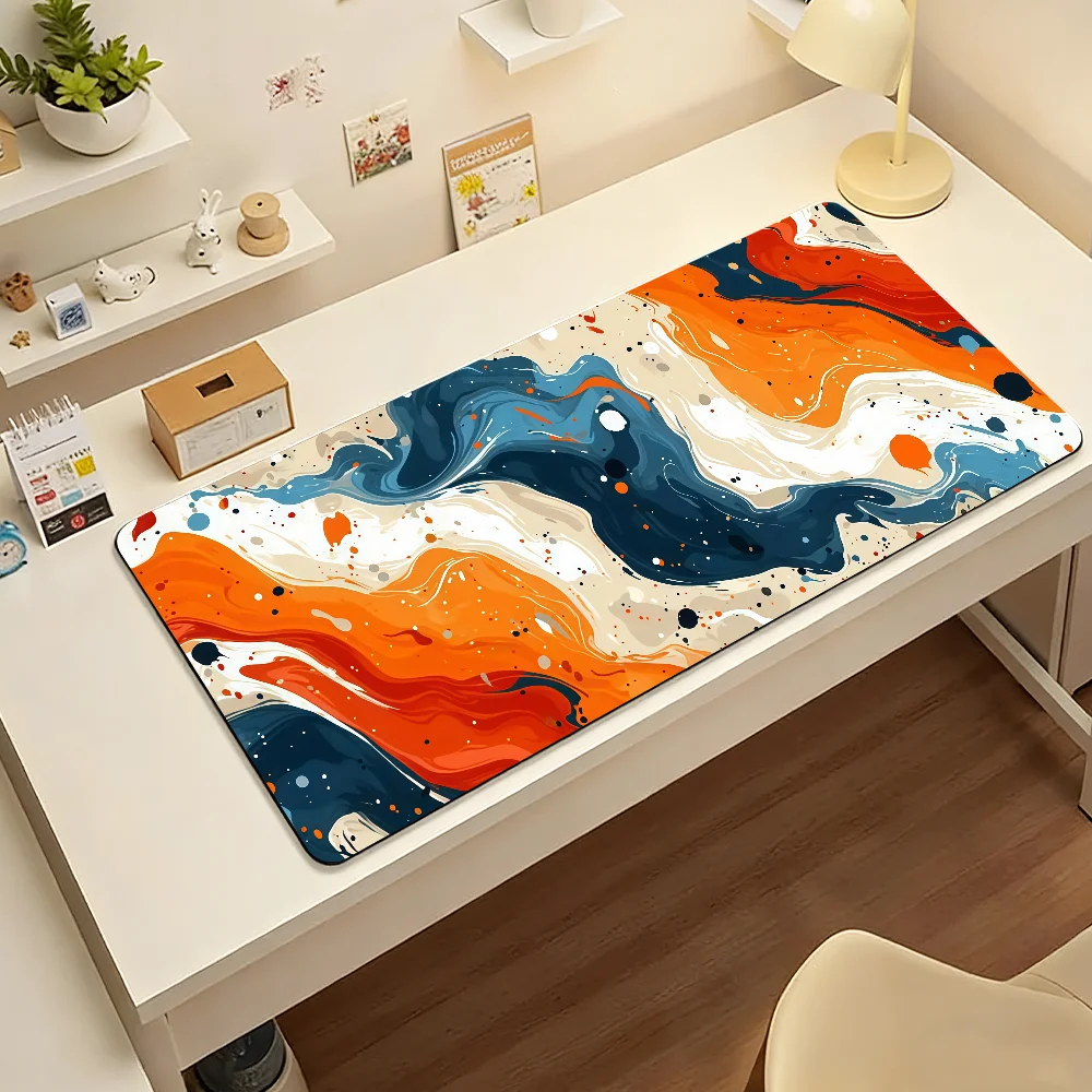 Abstract Art Gaming Mouse Pad For Office Gaming And Keyboards Non-Slip Large Waterproof