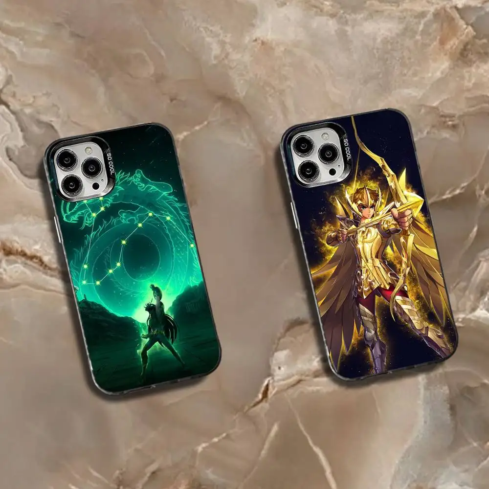 

Saint S-Seiya K-Knights Phone Case For iPhone 16,15,14,13,12,11,Mini,Pro,SE,MAX White Matte Shockproof Cover