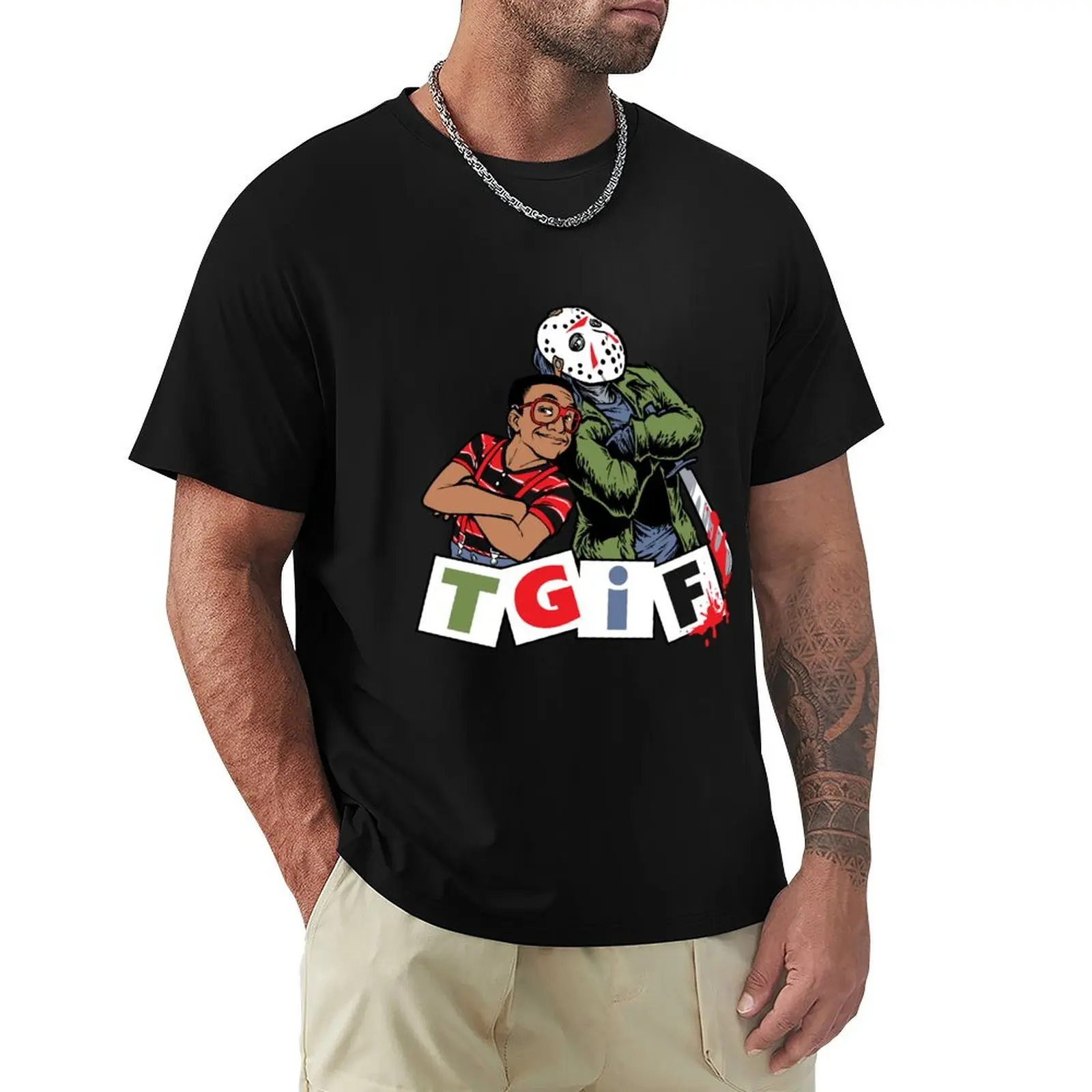 

TGIF13 T-Shirt vintage clothes Blouse mens cotton t shirts