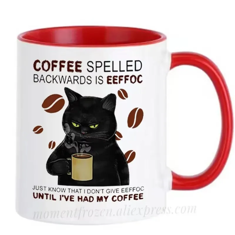 

Кофе, кружка с надписью «Назад», чашки Eeffoc Cat, забавные офисные коллеги, подарки другу, кофейная посуда Mugen, чайная посуда, кофейная посуда, наклейка для дома