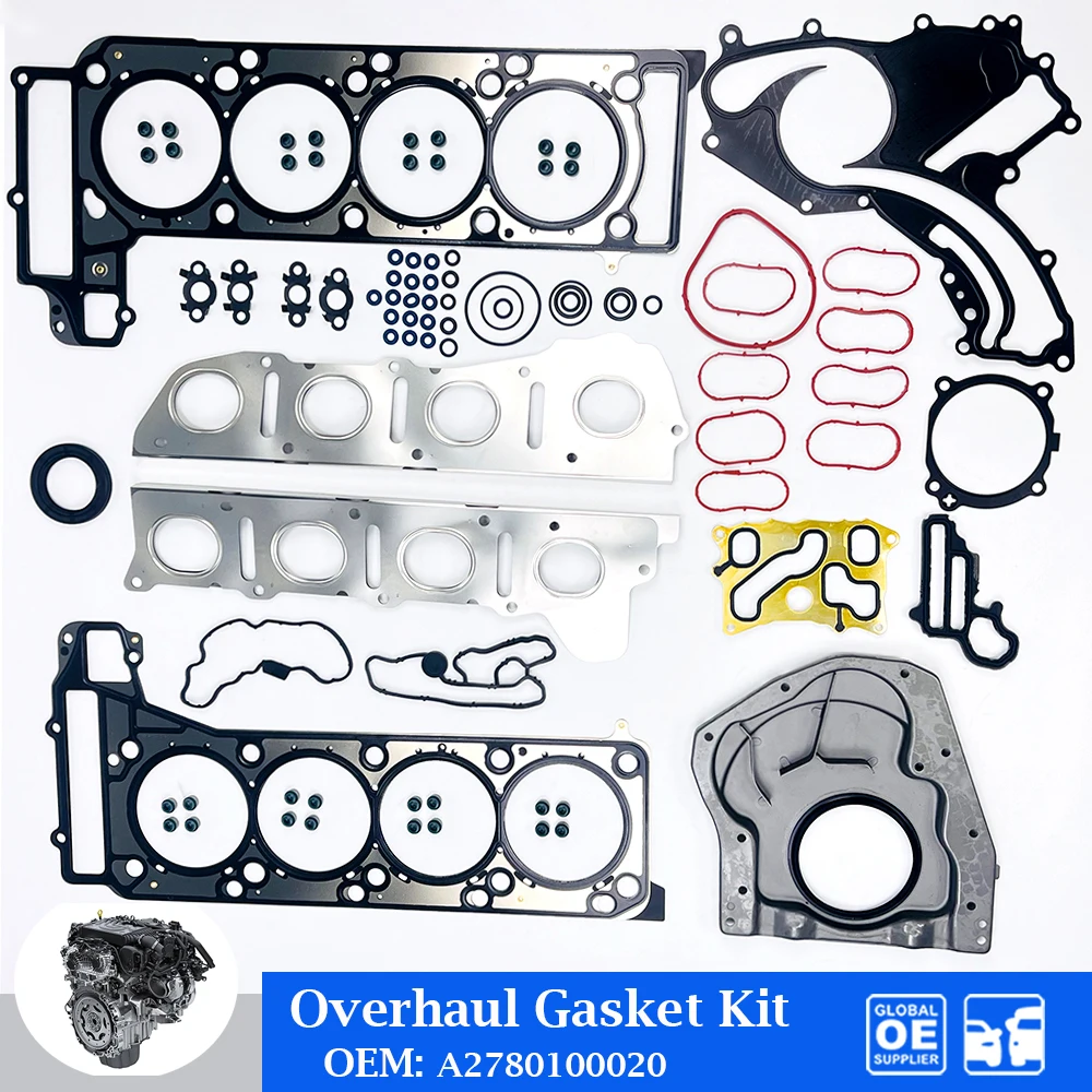 

Комплект прокладок для капитального ремонта двигателя для Mercedes Benz M157 M278 5.5L, автомобильные аксессуары A2780100020, комплект уплотнений для головки цилиндра автомобиля