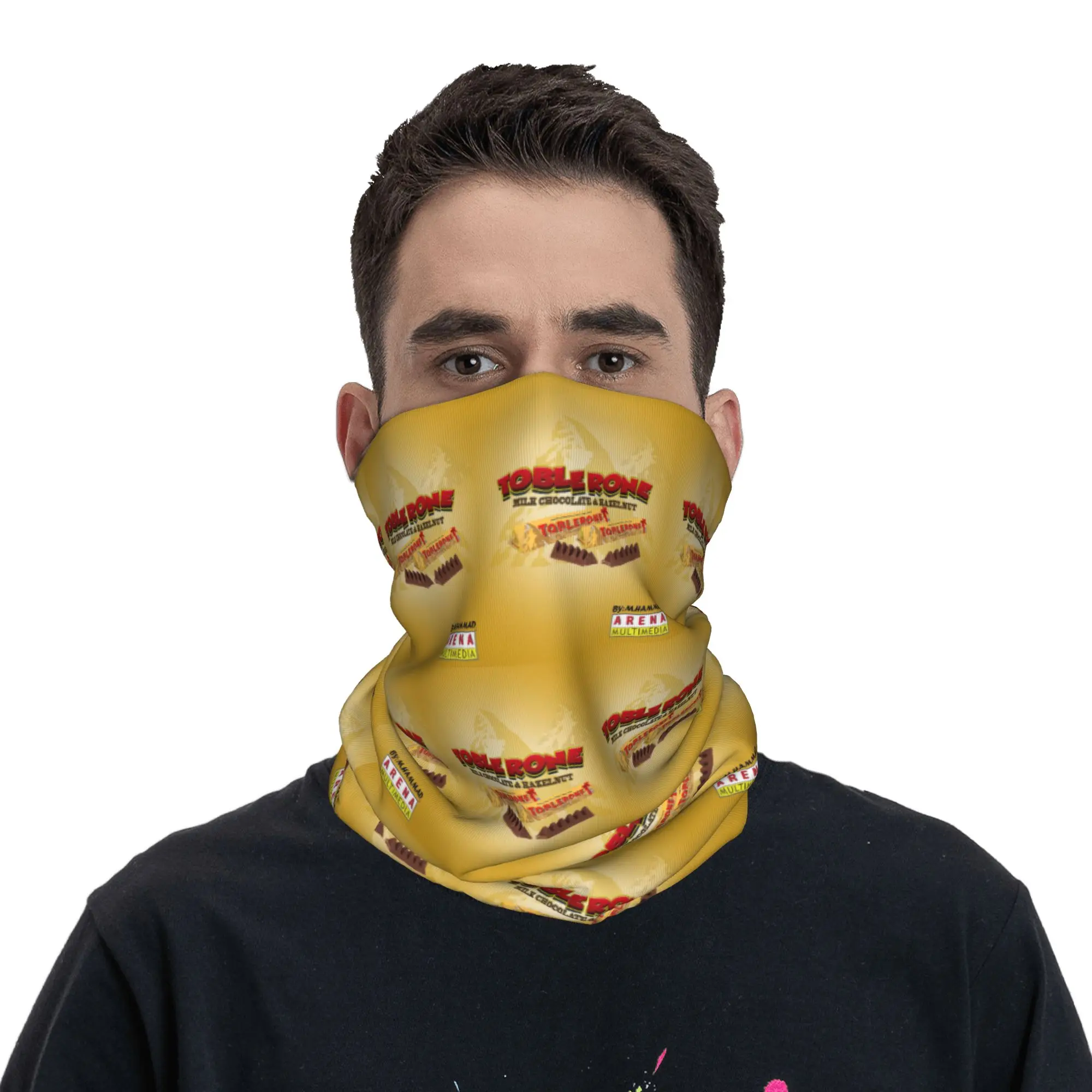 Chocolat Tobler Toblerone 1959 Tim Print Bandana Neck Cover Printed Mask Scarf Multifunction Balaclava Cycling Unisex Adult