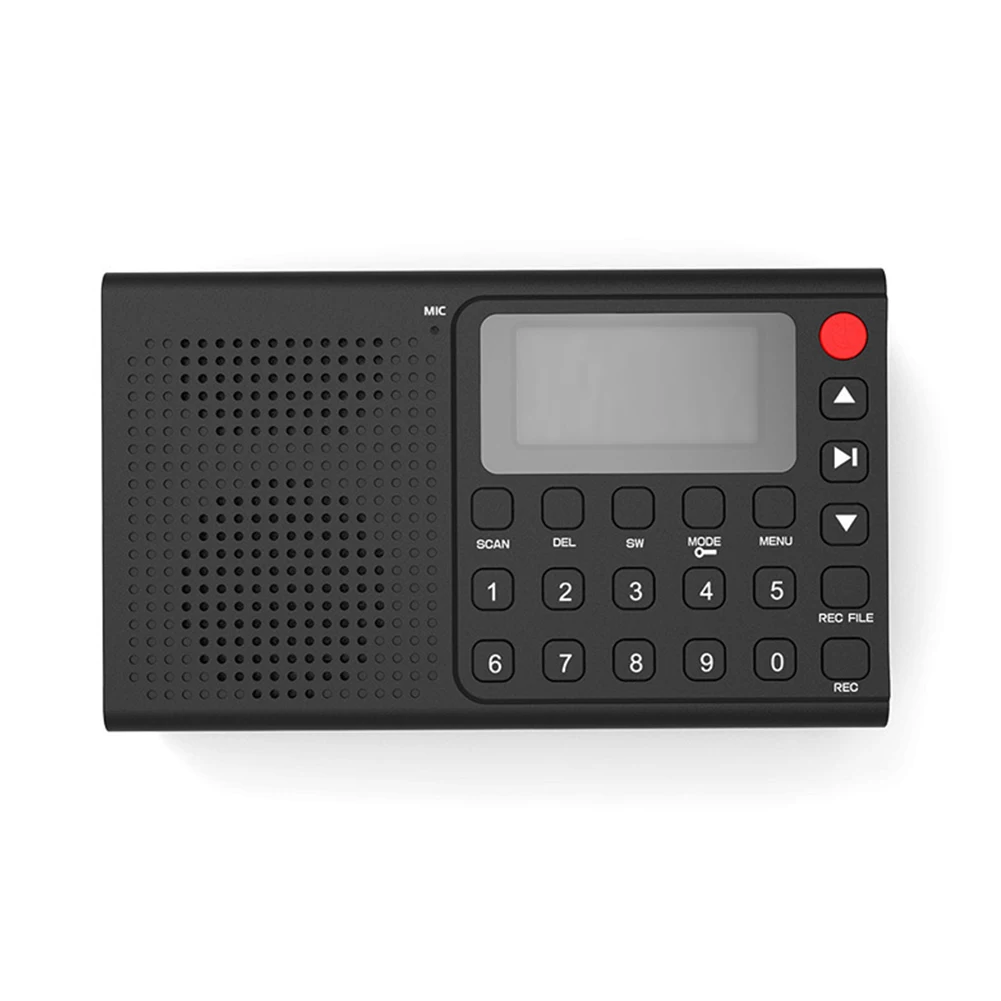 AM FM SW راديو ستيريو AUX جاك كامل النطاق راديو محمول مسجل Type-C شحن مشغل موسيقى MP3 راديو ساعة تنبيه مع دعم