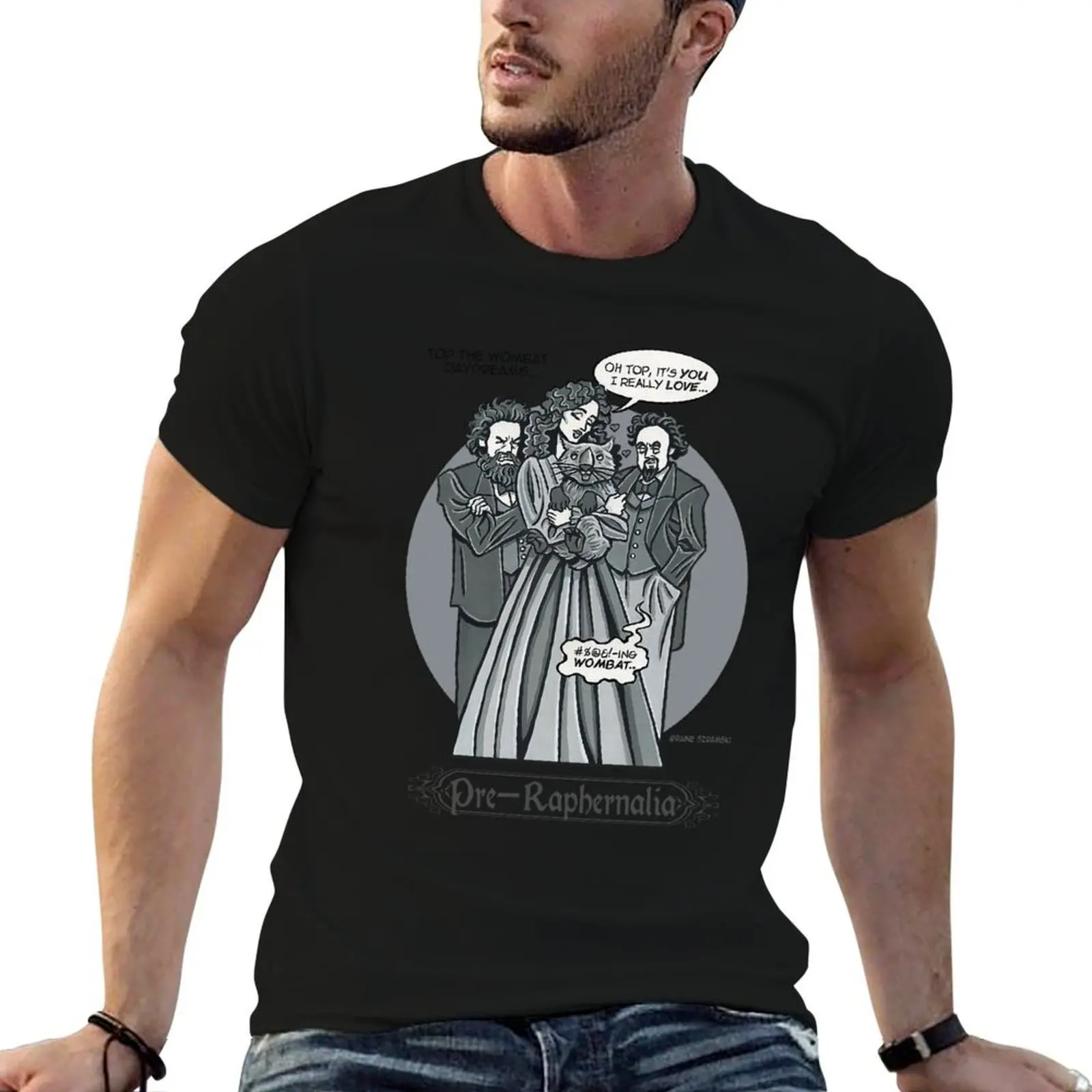Top the Wombat Daydreams T-Shirt funny shirt cotton essential t shirt oversized t shirt men
