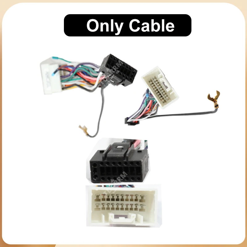 Car Android Radio Cable Power Wiring Harness Socket Adapter CAN Bus Decoder For Mitsubishi Outlander/Lancer/Pajero/ASX/Triton