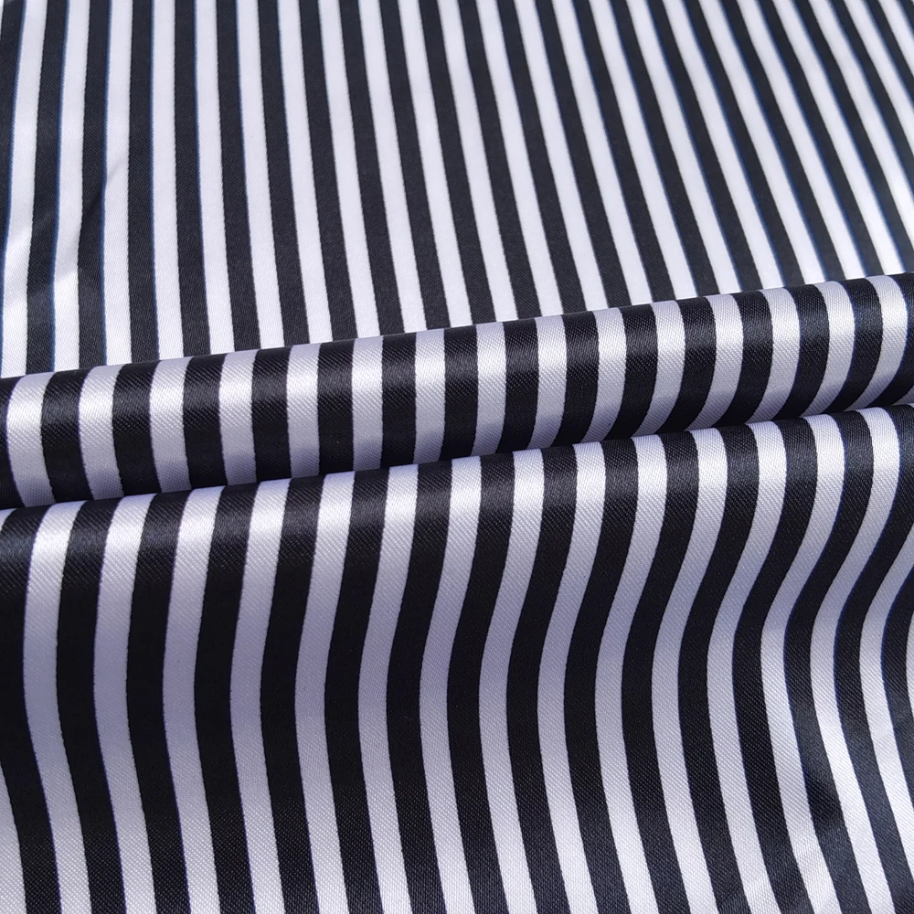 Satin-Stoff 58 Zoll Breit | 2 Meter | 5 Meter | Gestreiftes Material Futterstoff Seidiger Satin Großhandel – Detail 18