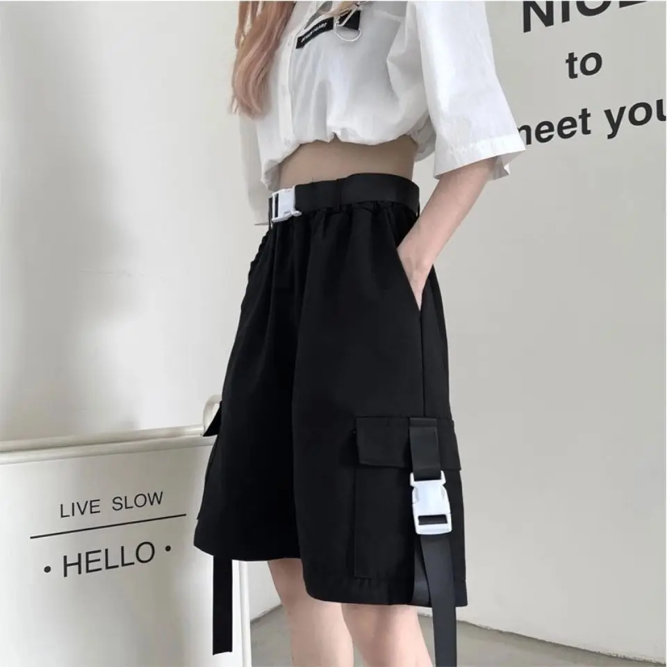Detachable Y2K Unisex Men Pants Ribbons Zipper Knee 2 Ways Wear Male Pantalon Cargo Design Lovers CP Handsome Chic Streetwear