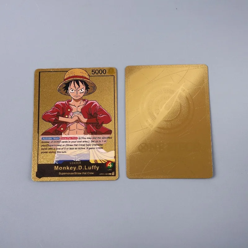 การ์ดวันพีซภาษาอังกฤษแบบฟอยล์สีทอง 55 ชิ้นใหม่ ชุดการ์ดสะสม Sailing Road Flying Kid Solon Gold Card Riman Peripheral